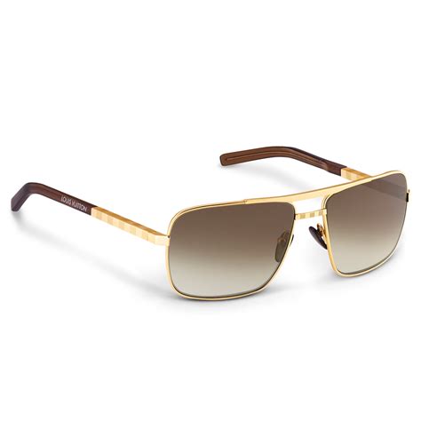 louis vuitton attitude gold sunglasses|louis vuitton aviator sunglasses men.